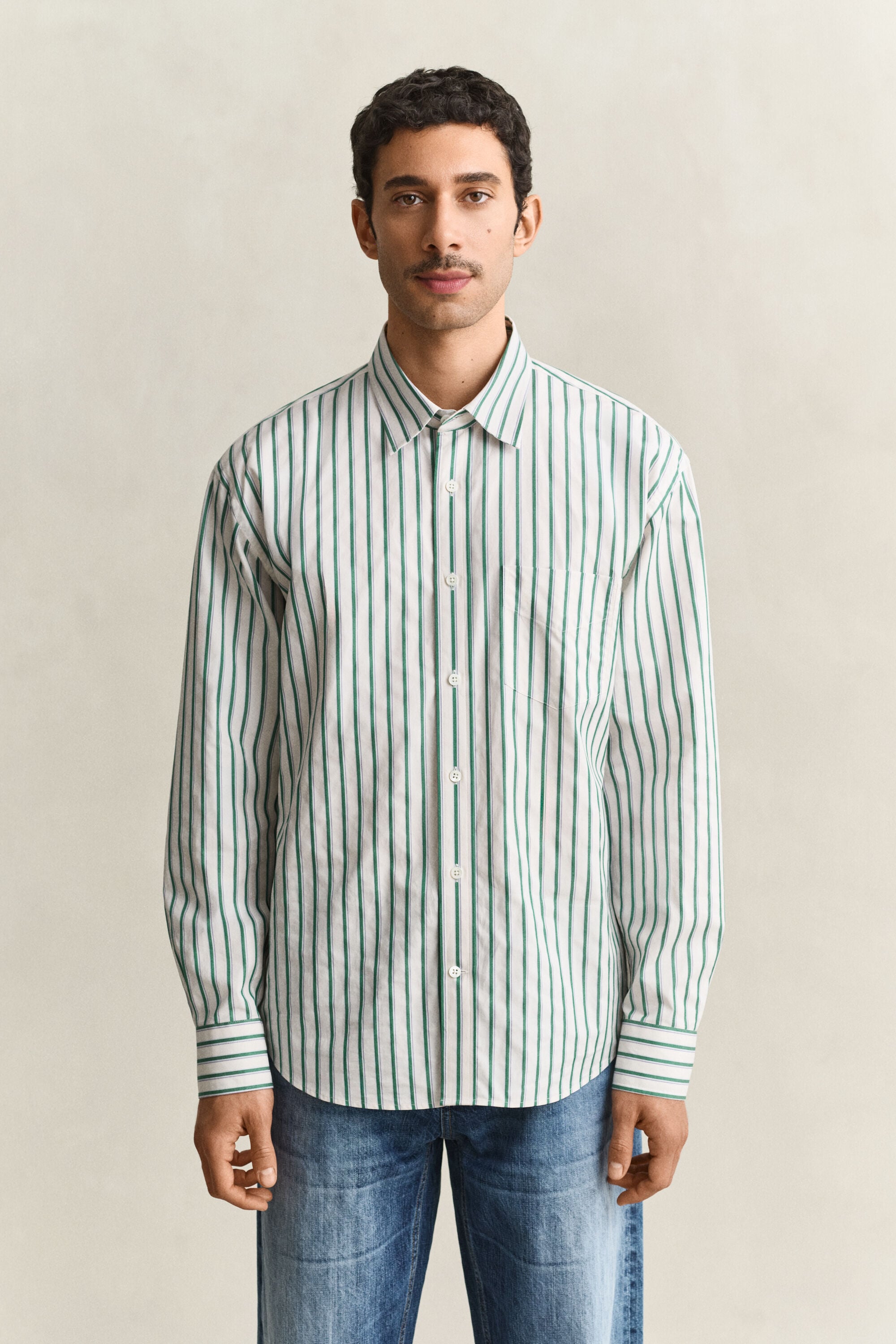 Camicia a righe a ratiera