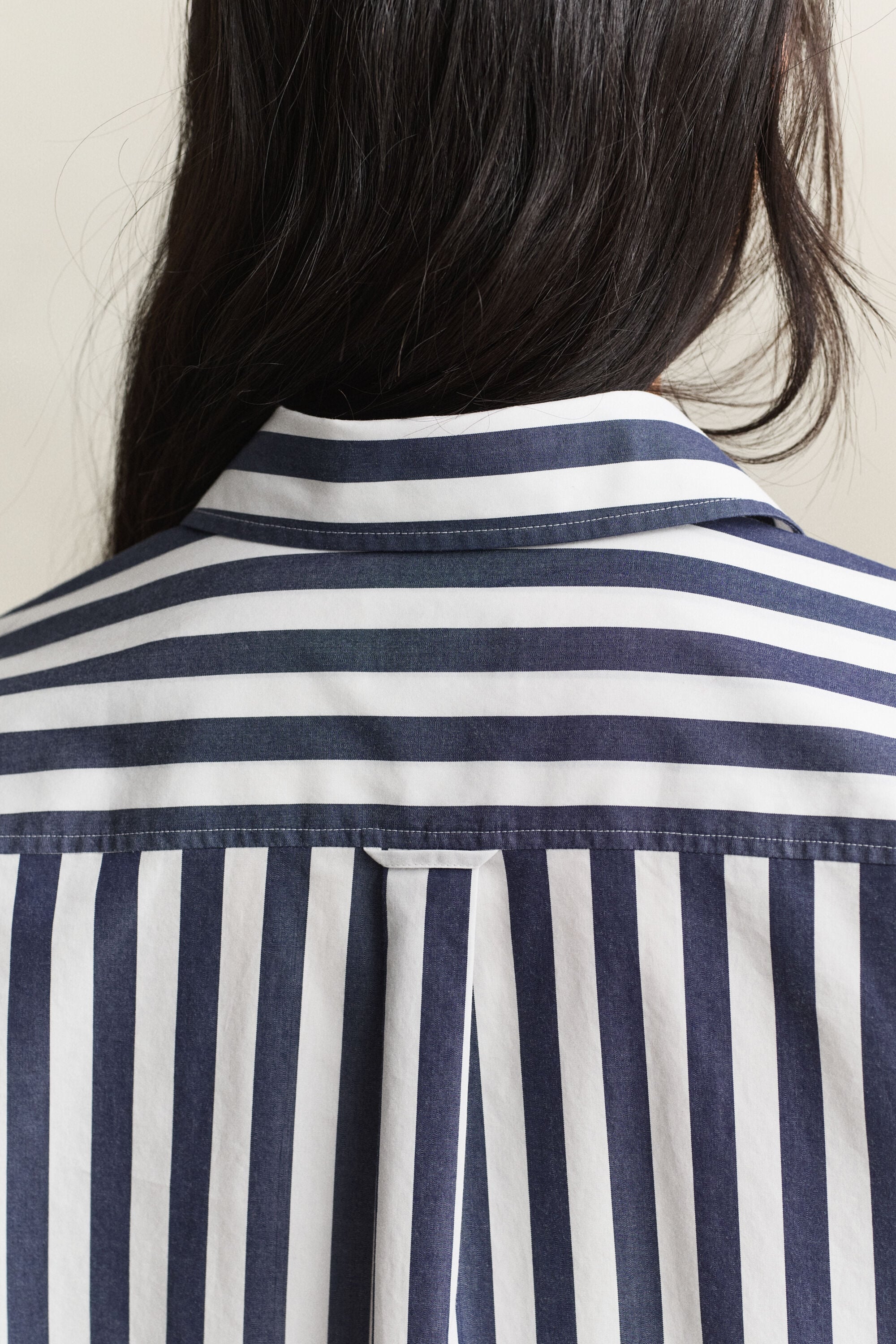 Camicia in popeline a righe relaxed