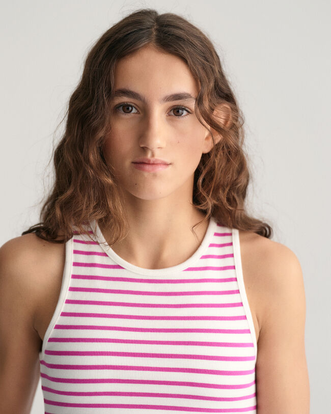 Teen Girls Geripptes Tanktop mit Streifen