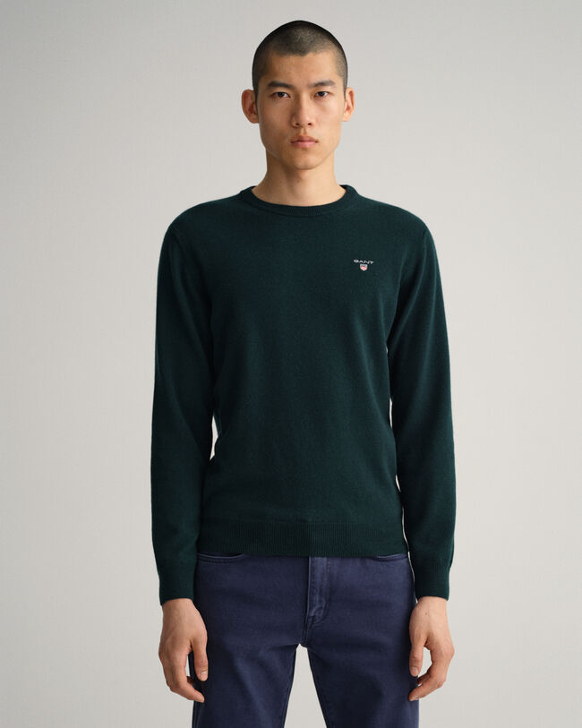 Rundhalspullover aus Super Fine Lambswool