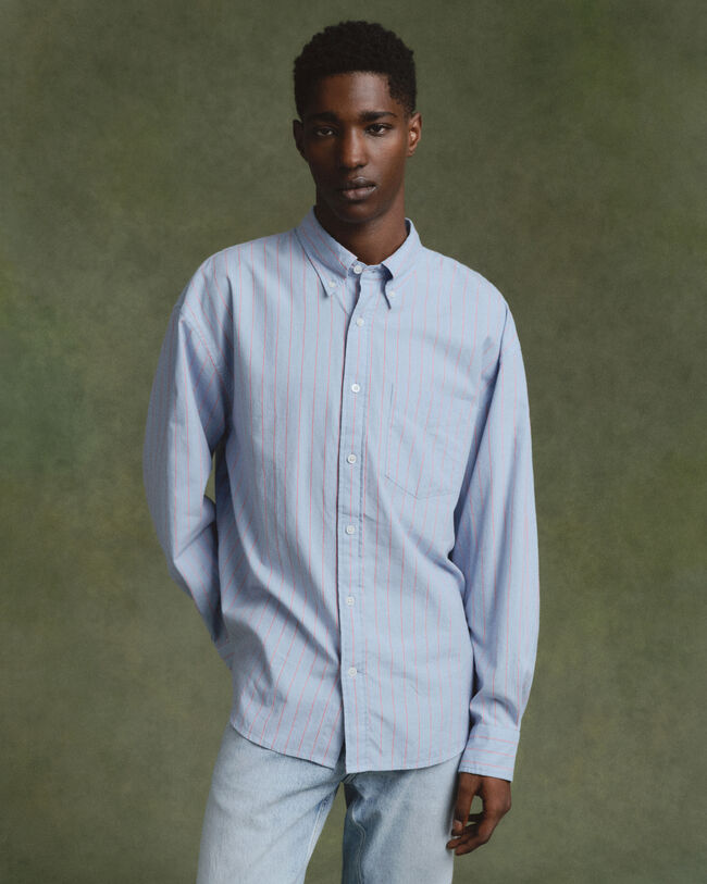 Oversized Dreamy Oxford-Hemd mit Streifen