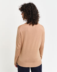 Feinstrick Rundhalspullover