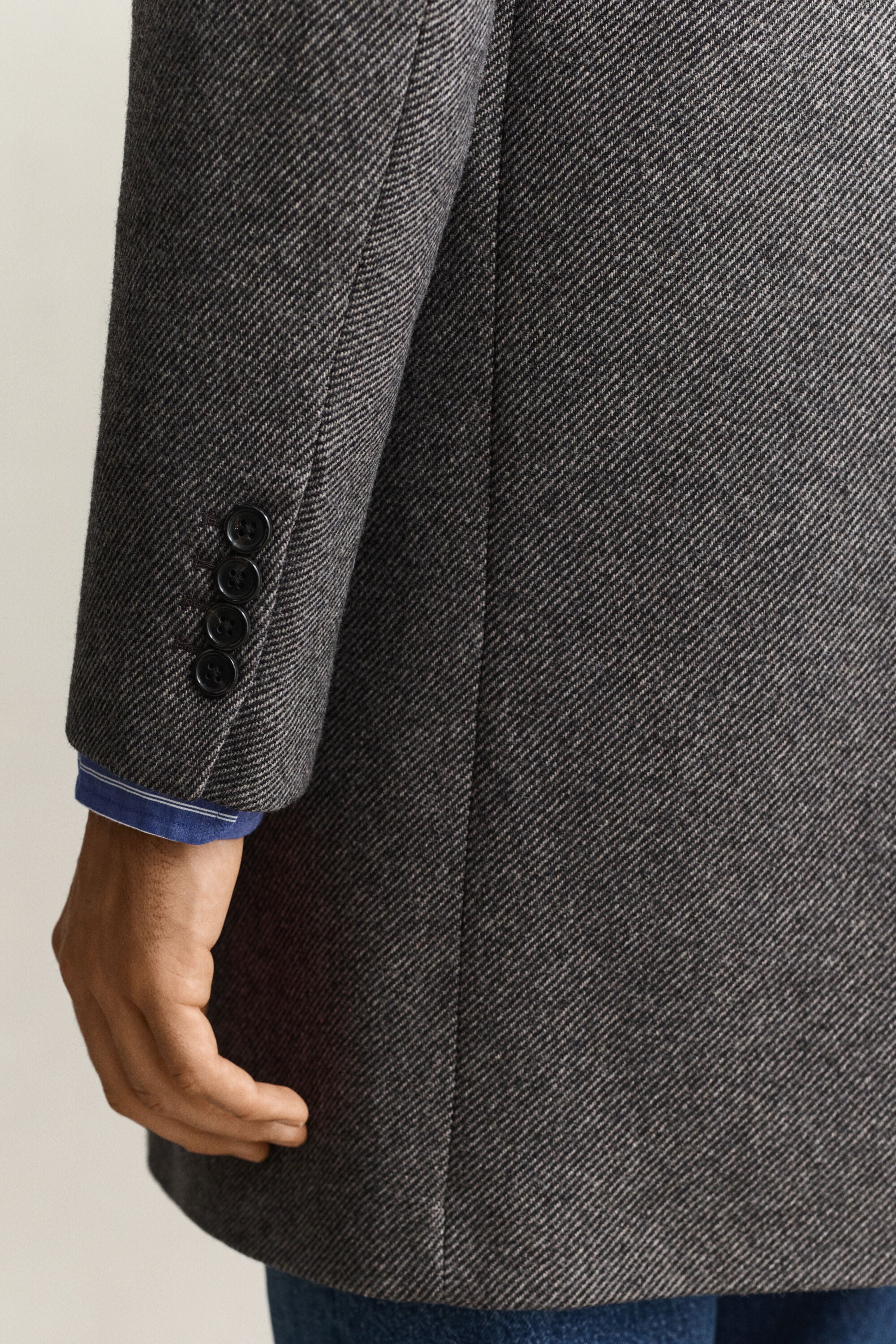 Two-Toned Wool Coat