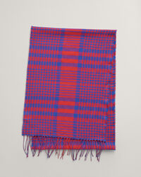 Karierter Webschal aus Merinowolle