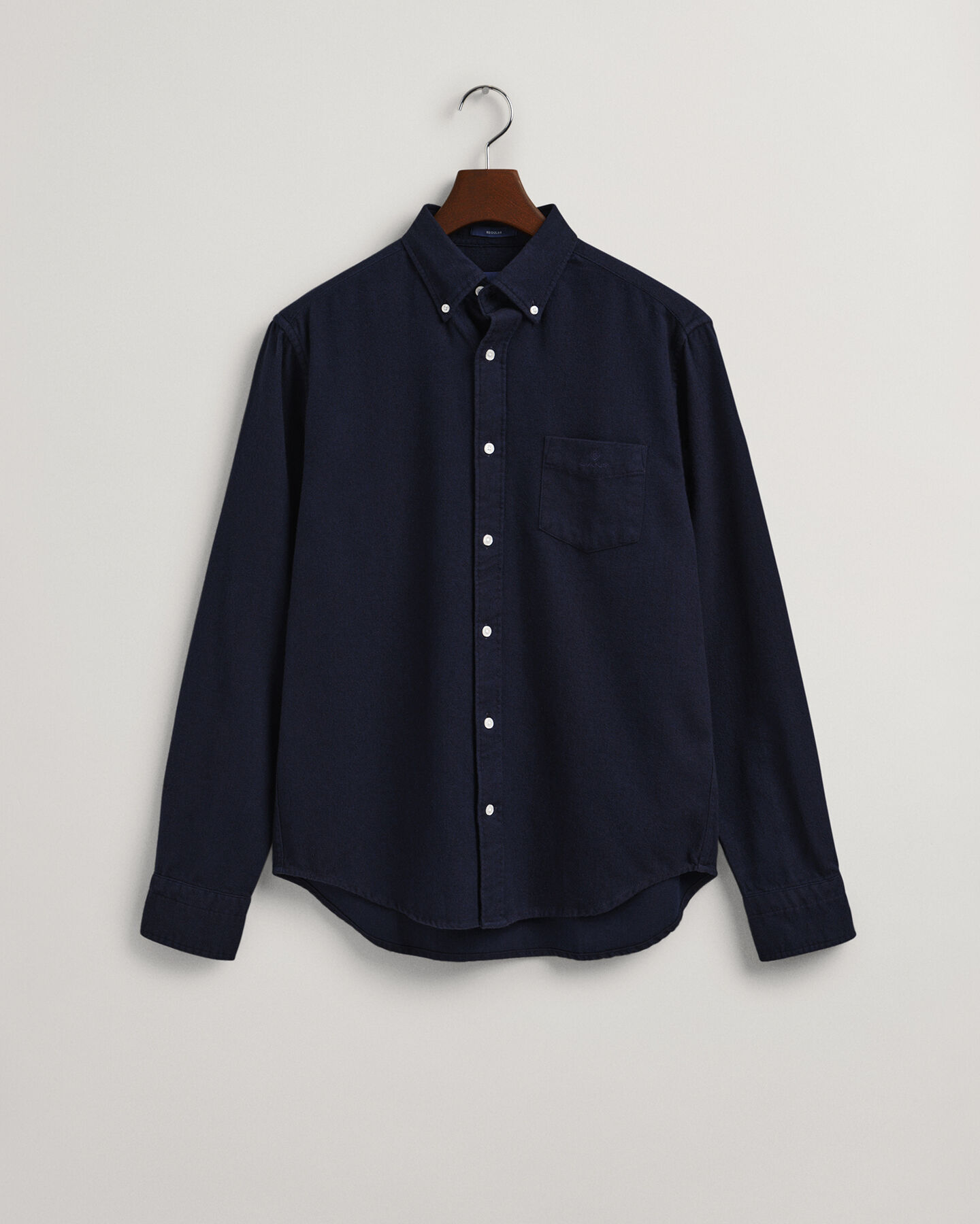 Regular Fit Hemd mit Fischgr&auml;tmuster