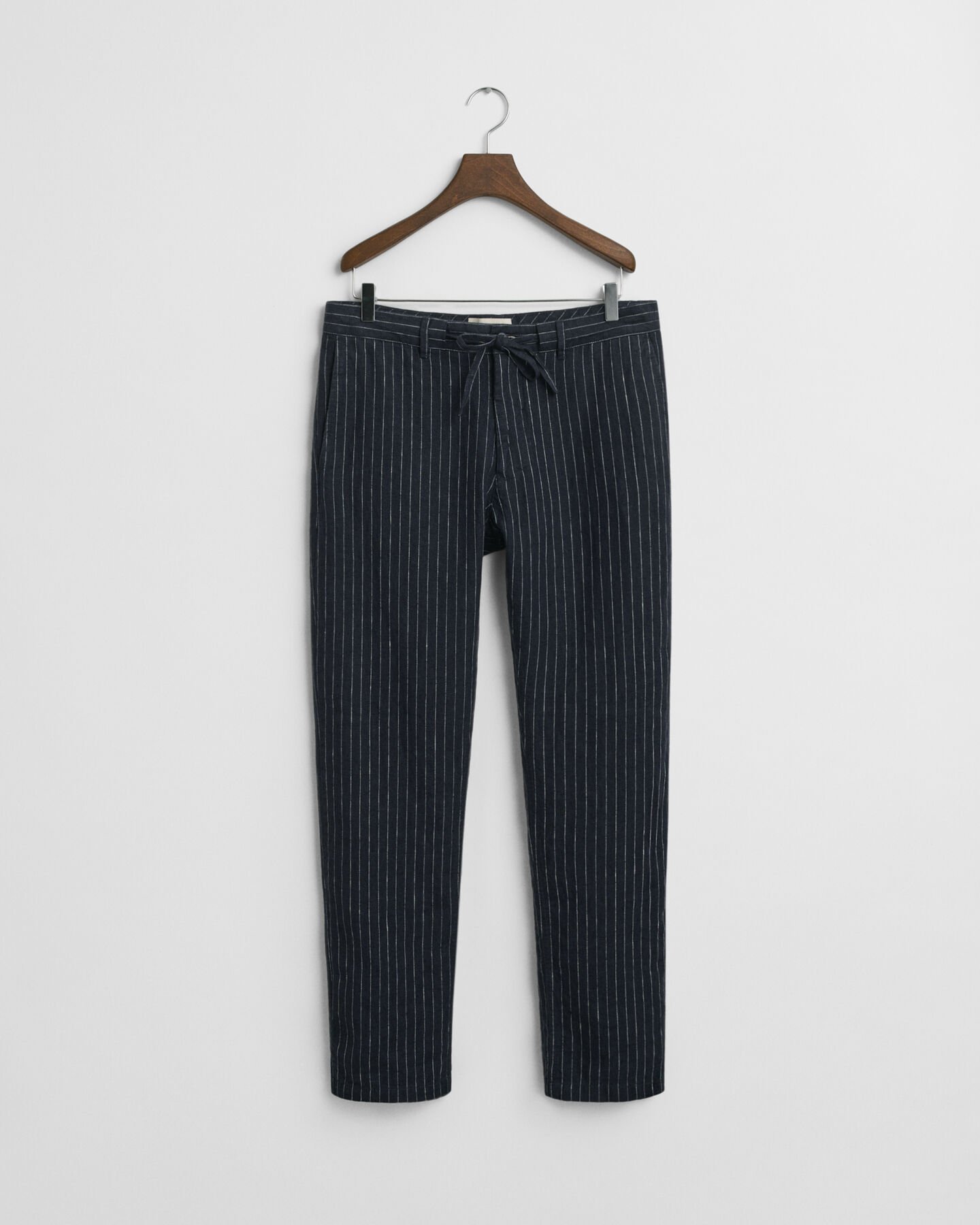 Relaxed Fit Pinstripe Leinen Hose
