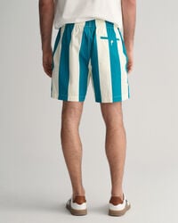 Kordelzug-Shorts mit Streifen