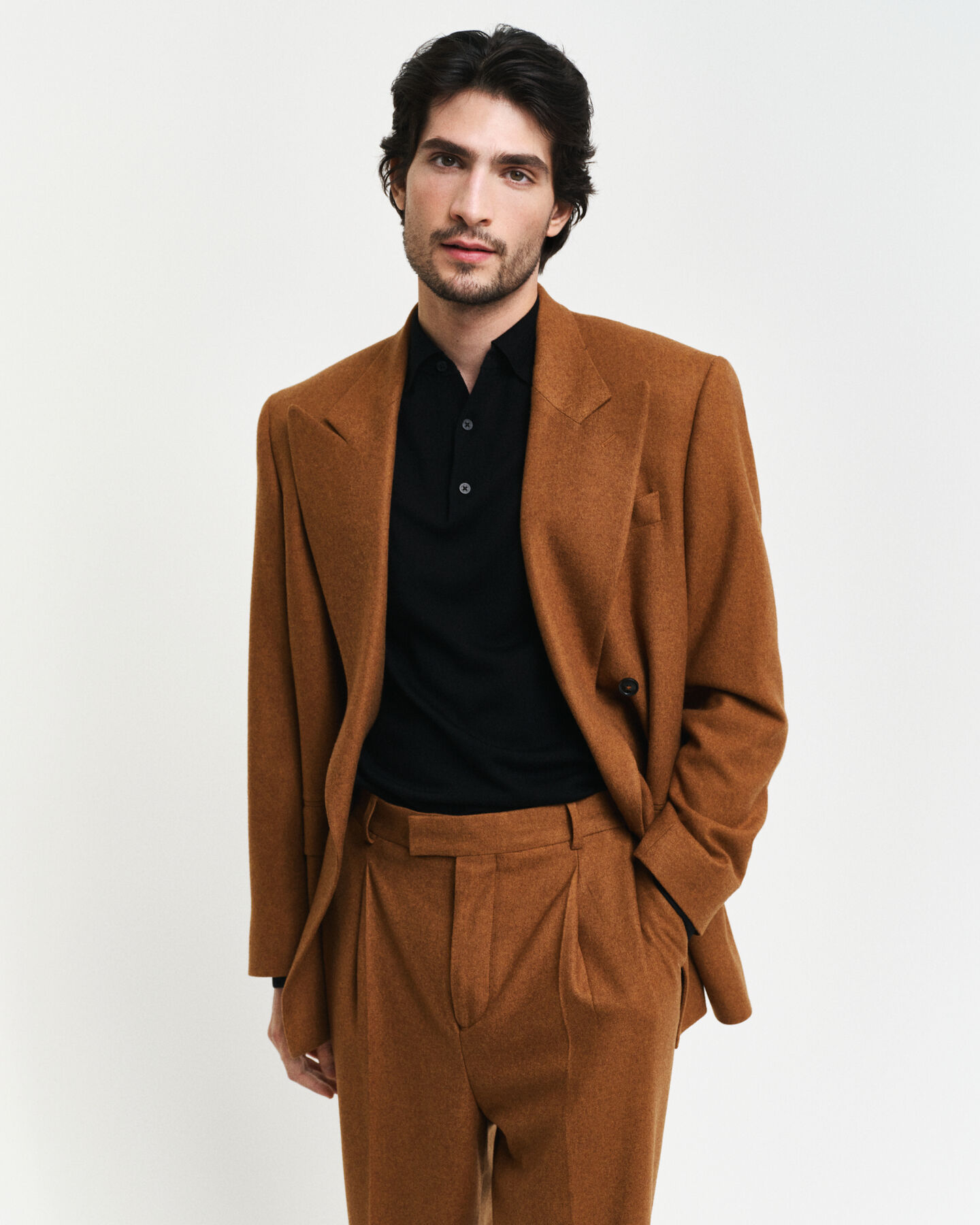 Polopullover aus extrafeiner Merinowolle