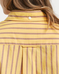 Regular Fit Popeline Bluse mit Streifen