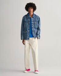 Drop-Needle Piqué Poloshirt