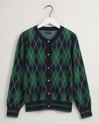 Strickjacke mit Argyle-Muster