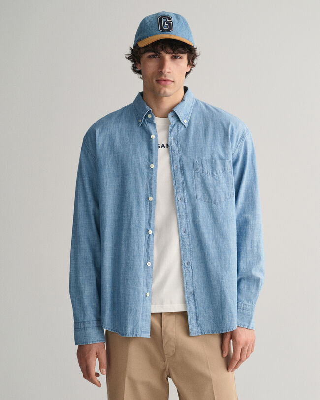 Relaxed Fit Chambray Hemd