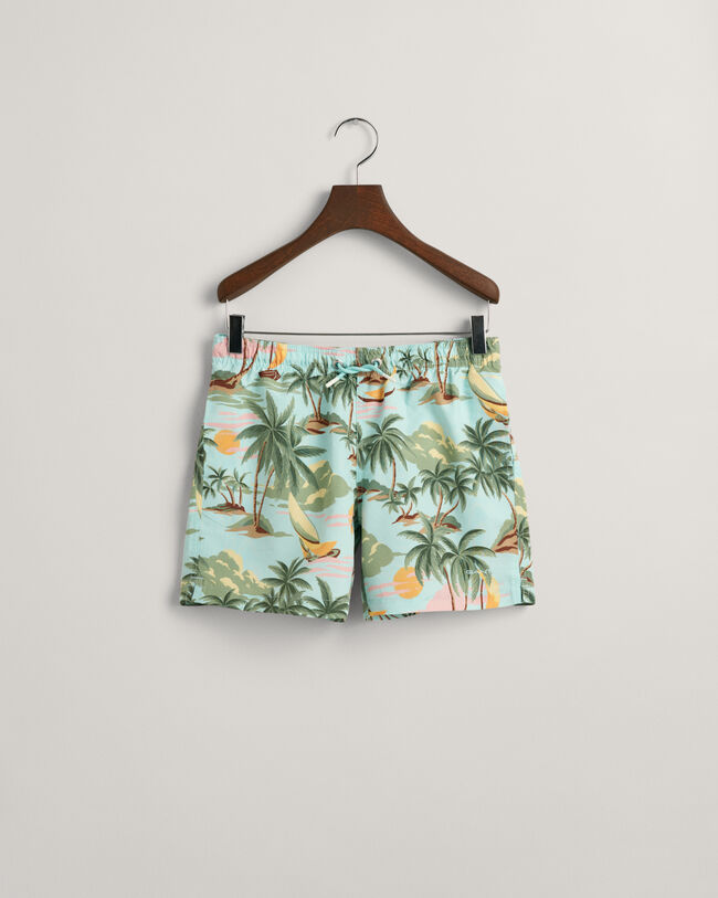 Teen Boys Hawaiian Print Badeshorts