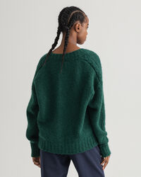 V-Neck Pullover aus Mohair