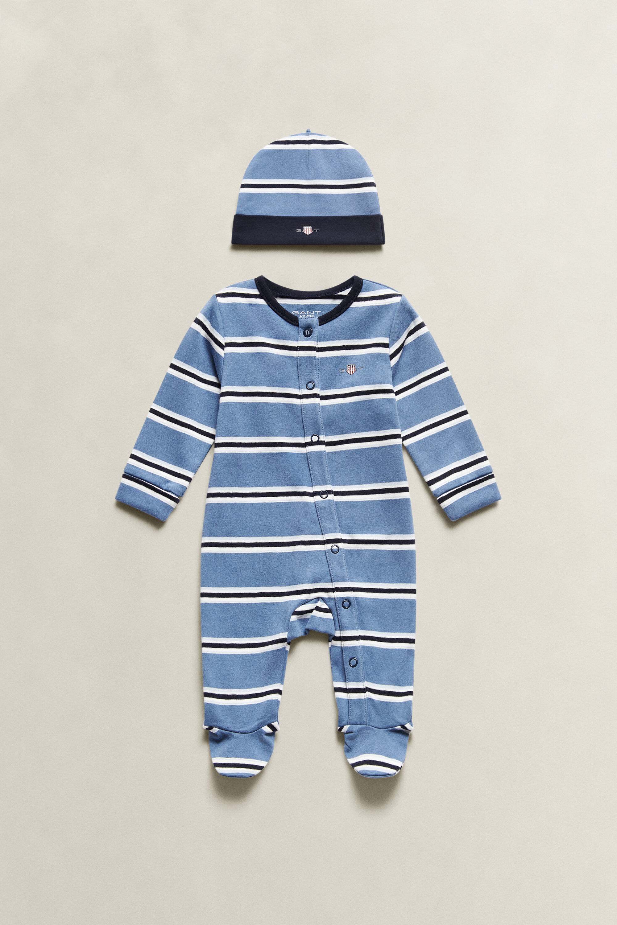 Ensemble pyjama et bonnet avec écusson Bébé Garçon