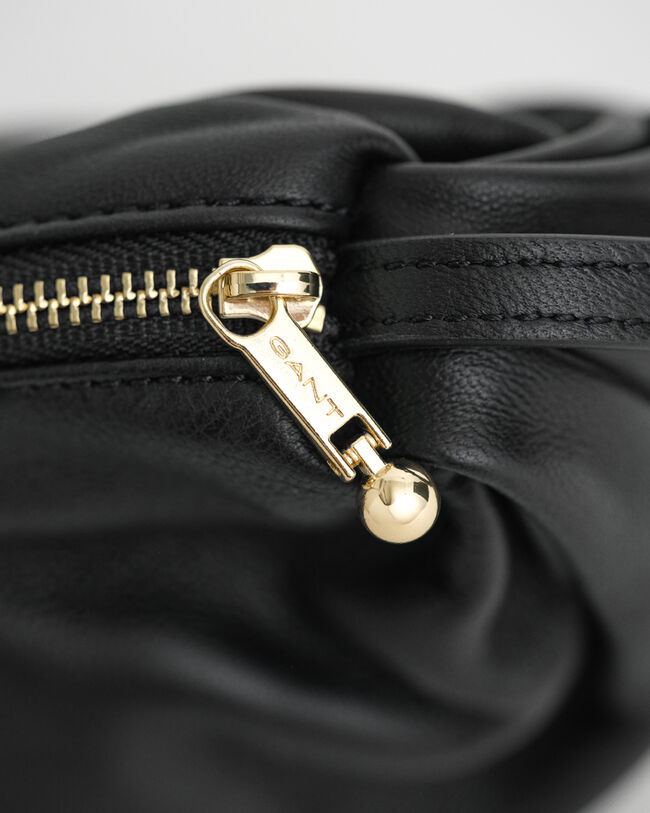 Umhängetasche aus gerafftem Lammleder