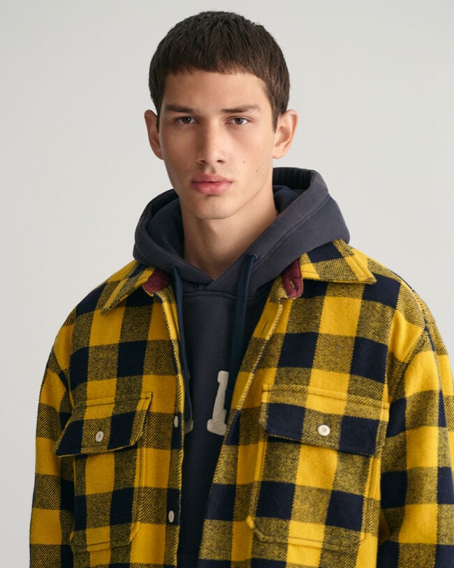 Buffalo Hemdjacke aus Wollgemisch