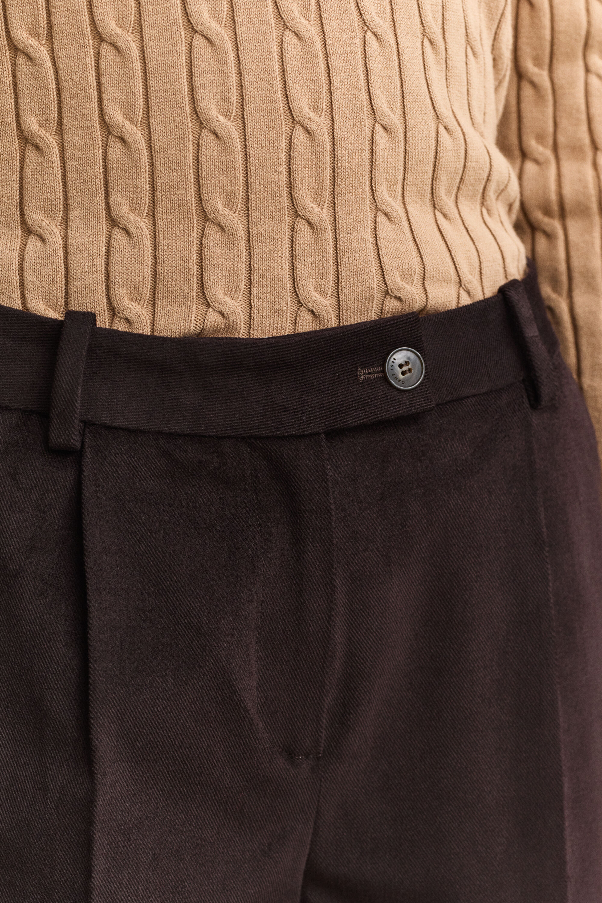 Pantaloni in twill di velluto