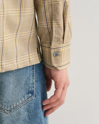 Relaxed Fit Woll Karohemd