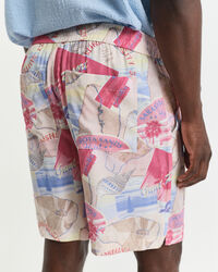 Relaxed Fit Shorts mit Resort-Print