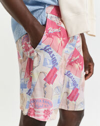 Relaxed Fit Shorts mit Resort-Print