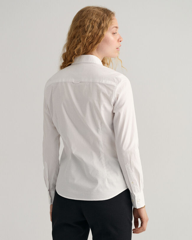 Stretch Oxford-Bluse
