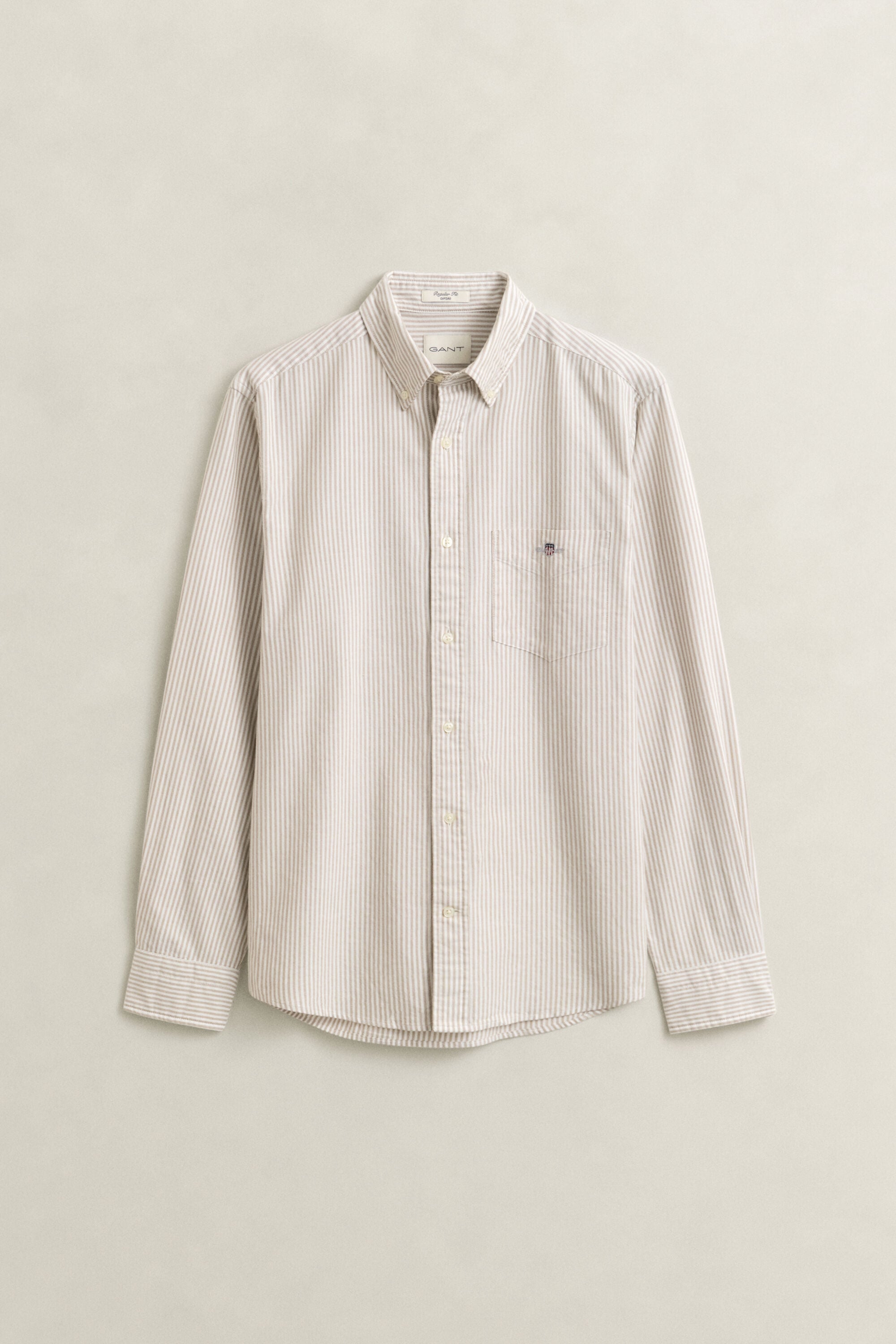 Chemise en coton Oxford classique à rayures Banker