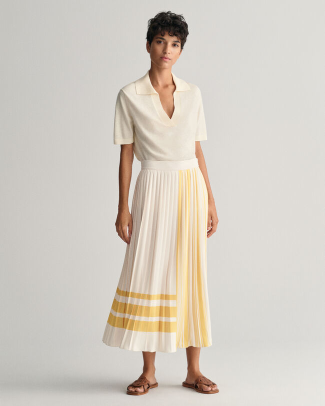 Faltenrock mit Streifen