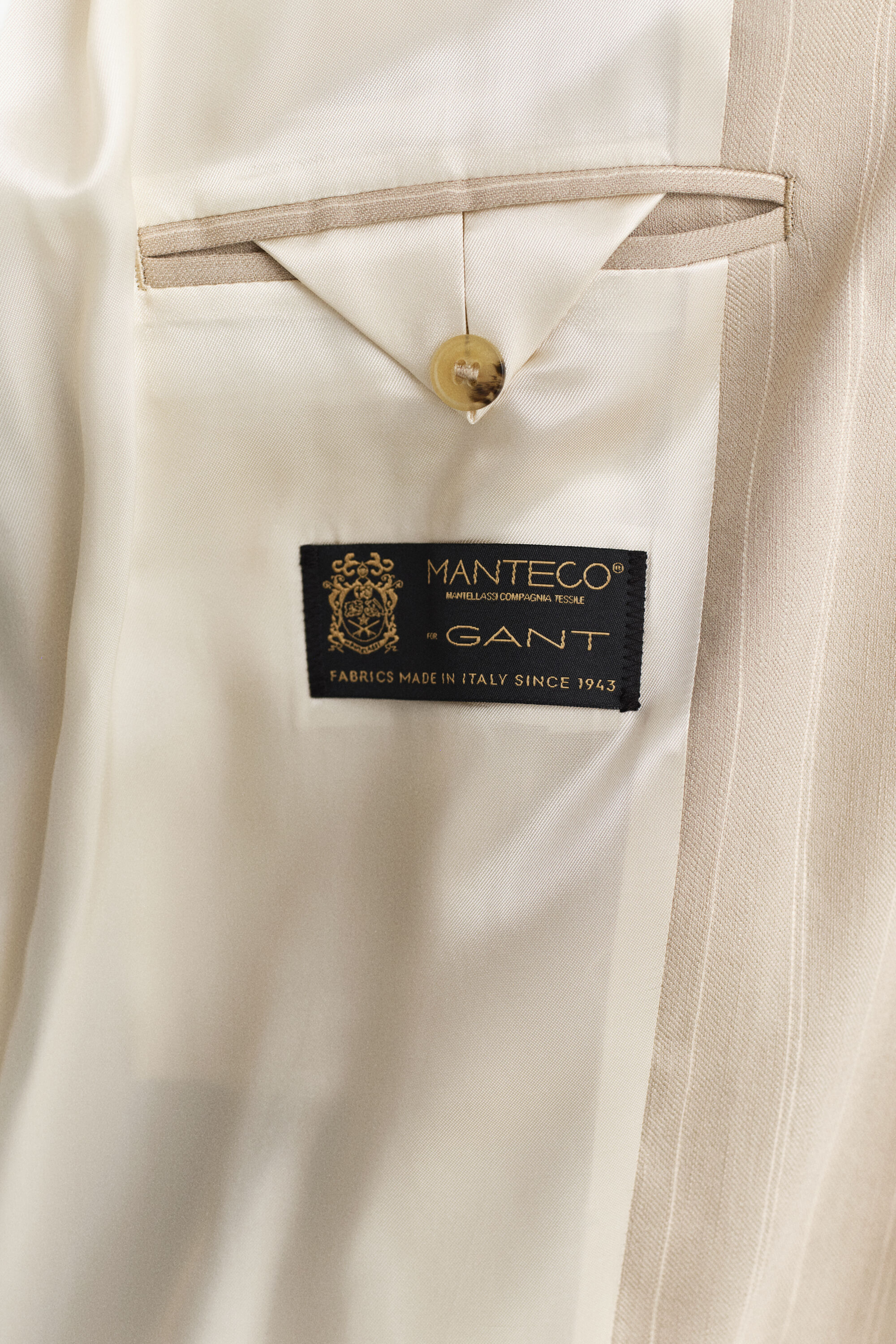 Manteau à rayures tennis en lin mélangé