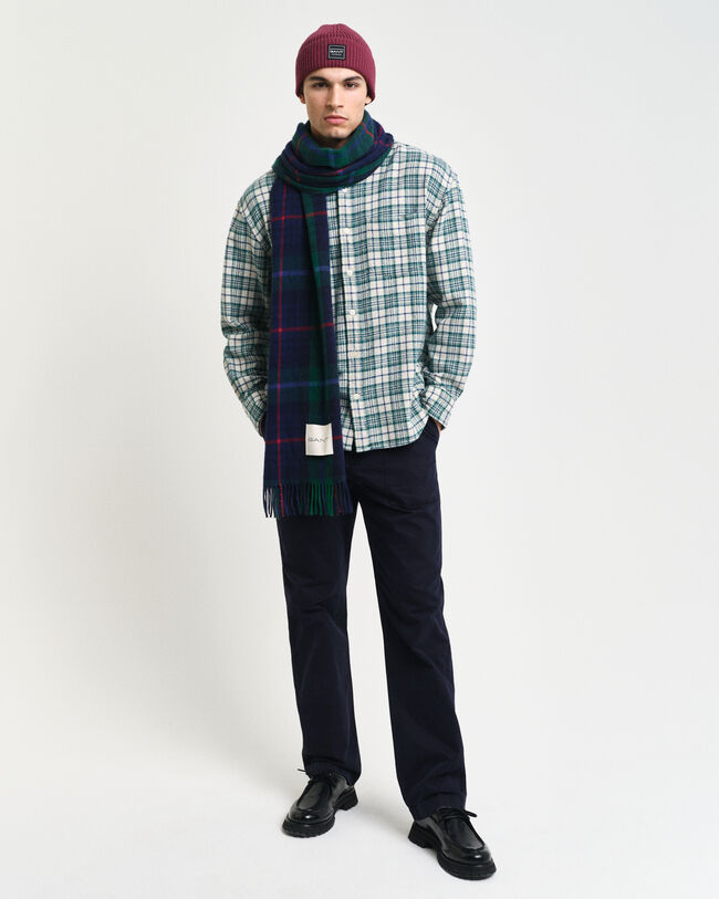 Strukturiertes Oversized Karohemd