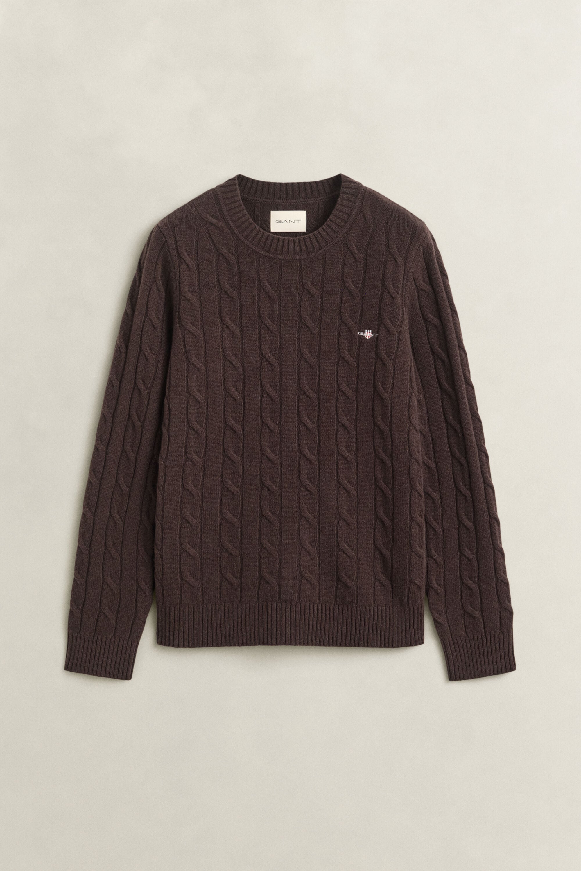 Zopfstrickpullover aus Lambswool