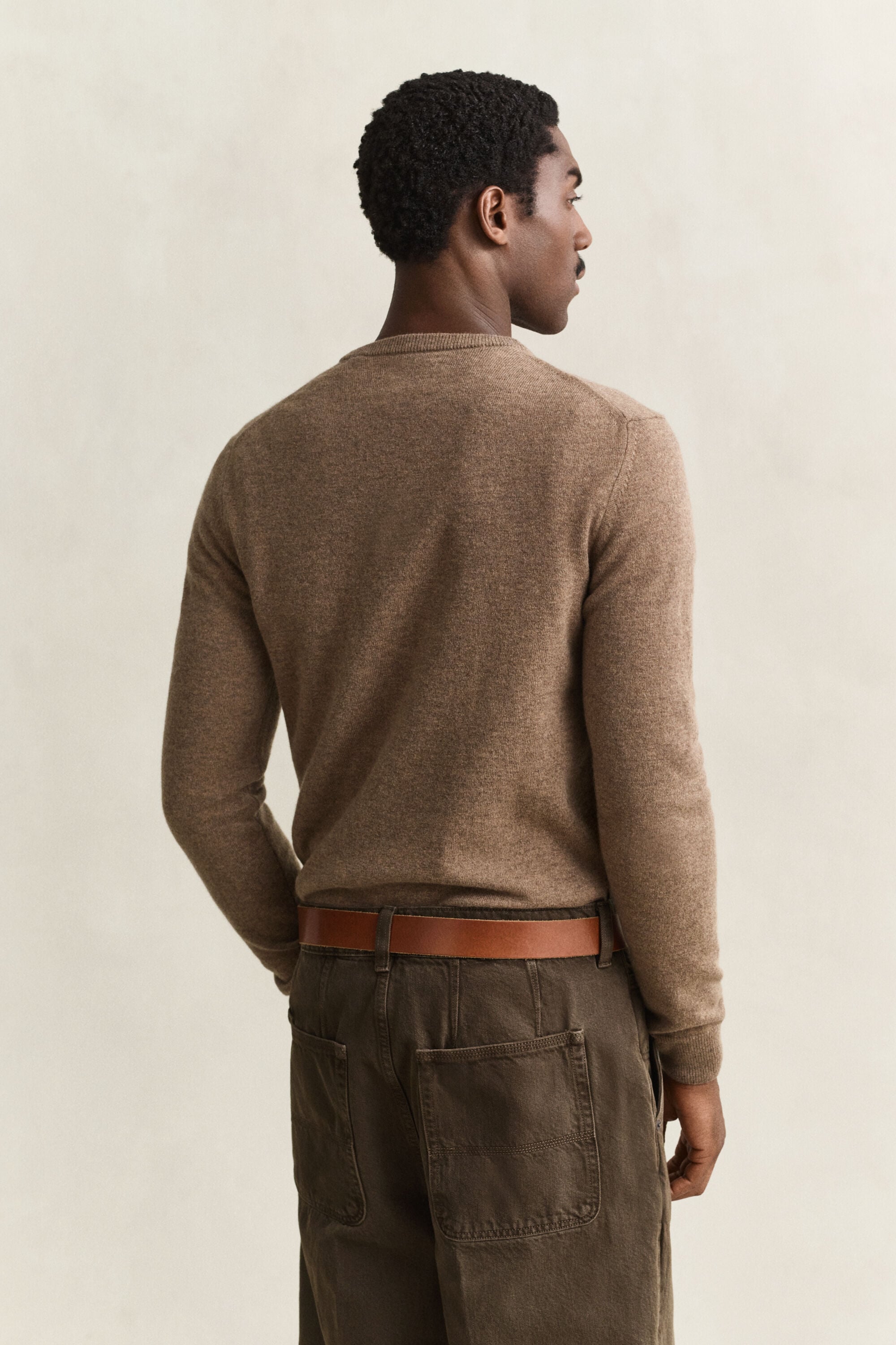 Rundhalspullover aus Lambswool