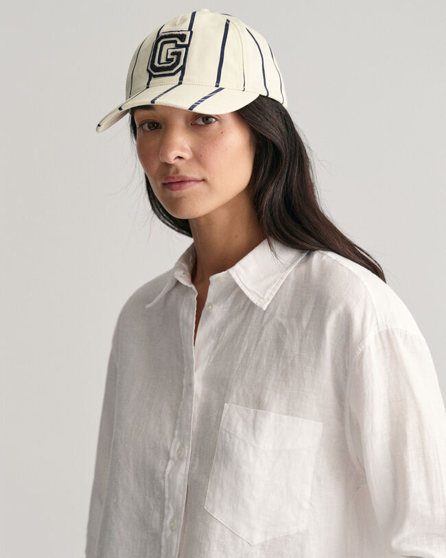 Verkürzte Relaxed Fit Leinen Bluse