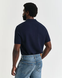 Poloshirt aus strukturierter Baumwolle