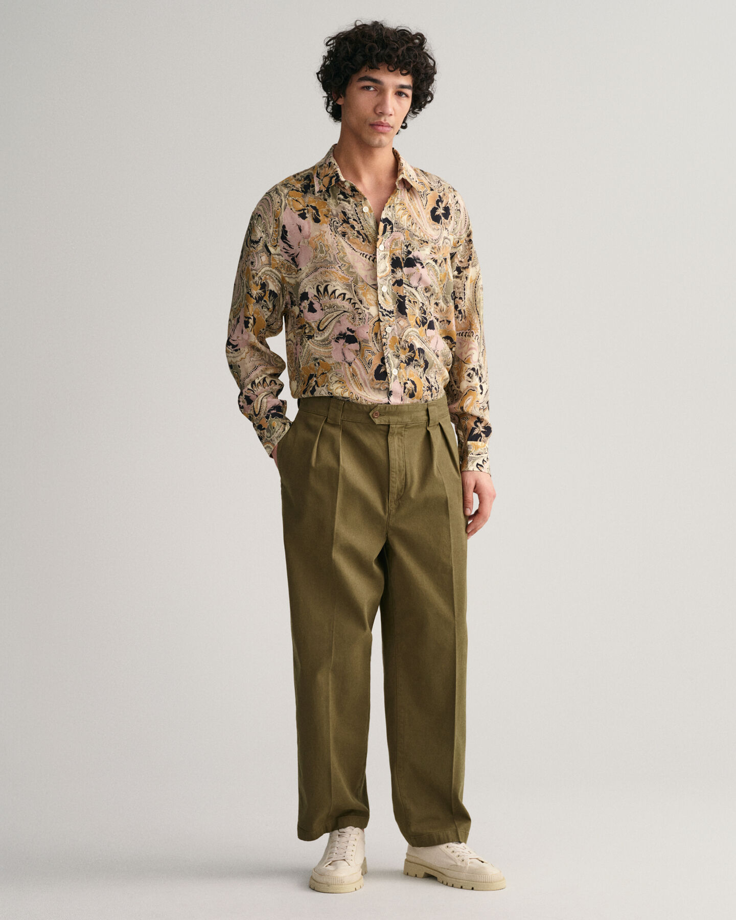 Oversized Paisley Lyocell Hemd