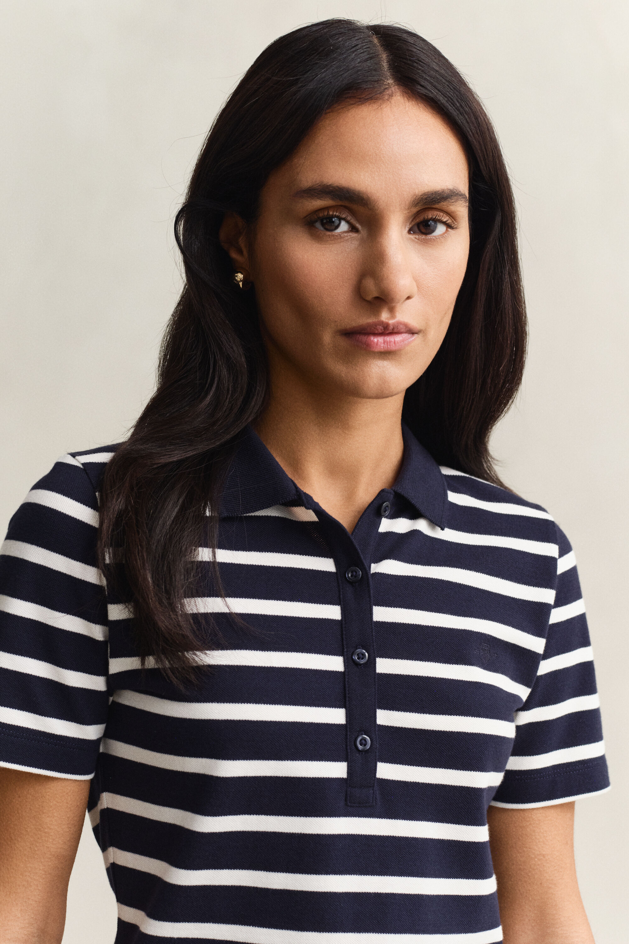 Piqué Poloshirt mit Streifen