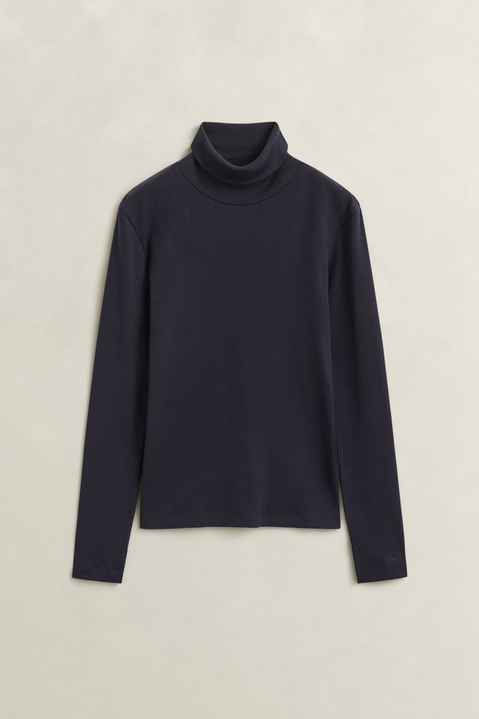Maglia a collo alto a coste