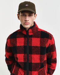Karierte Fleecejacke