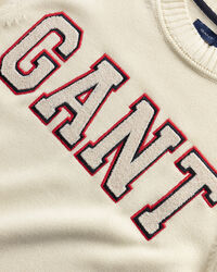 Logo Rundhalspullover aus Baumwolle