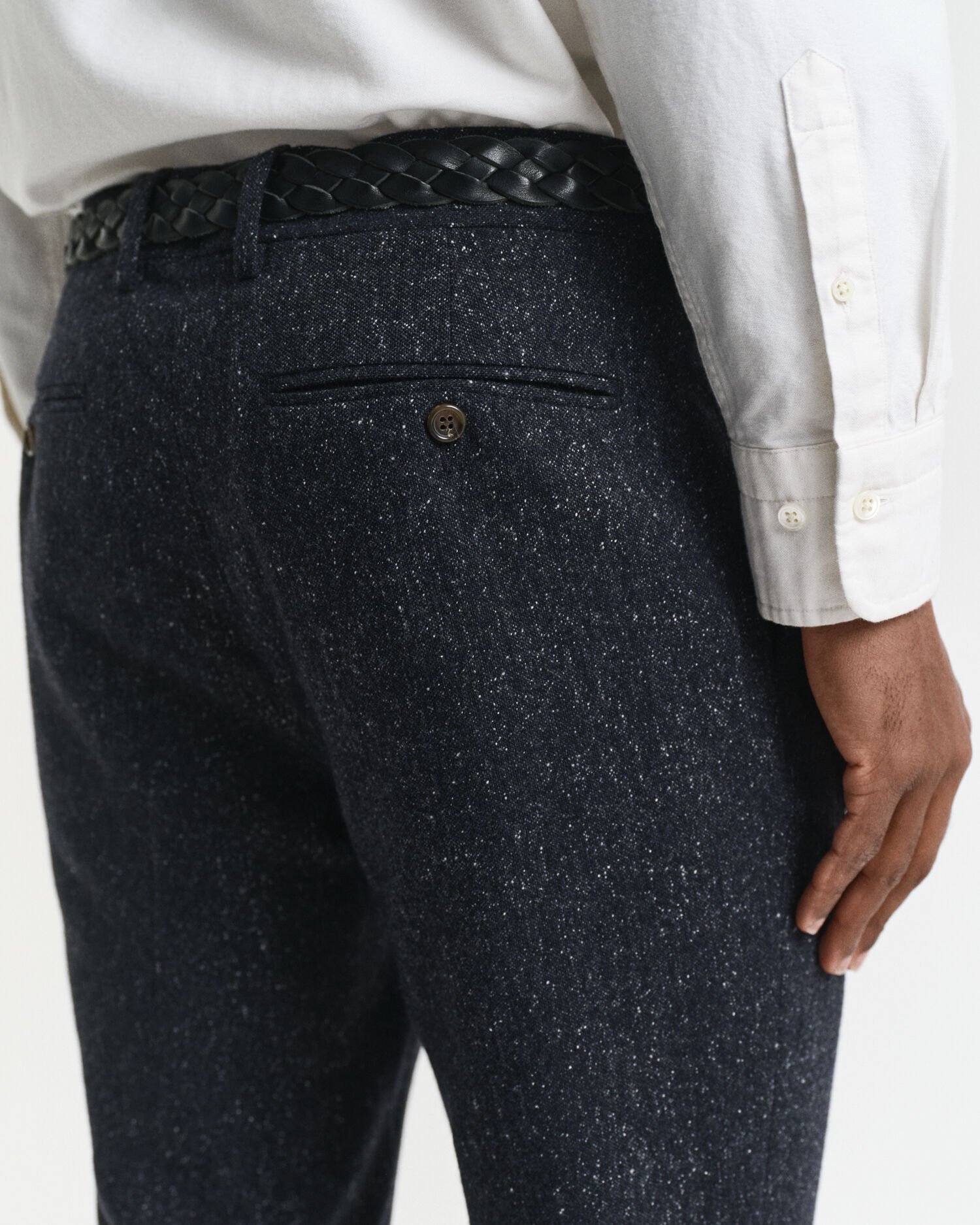 Pantaloni da abito in Donegal slim fit