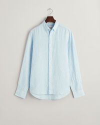 Slim Fit Leinen Hemd im Hahnentrittmuster