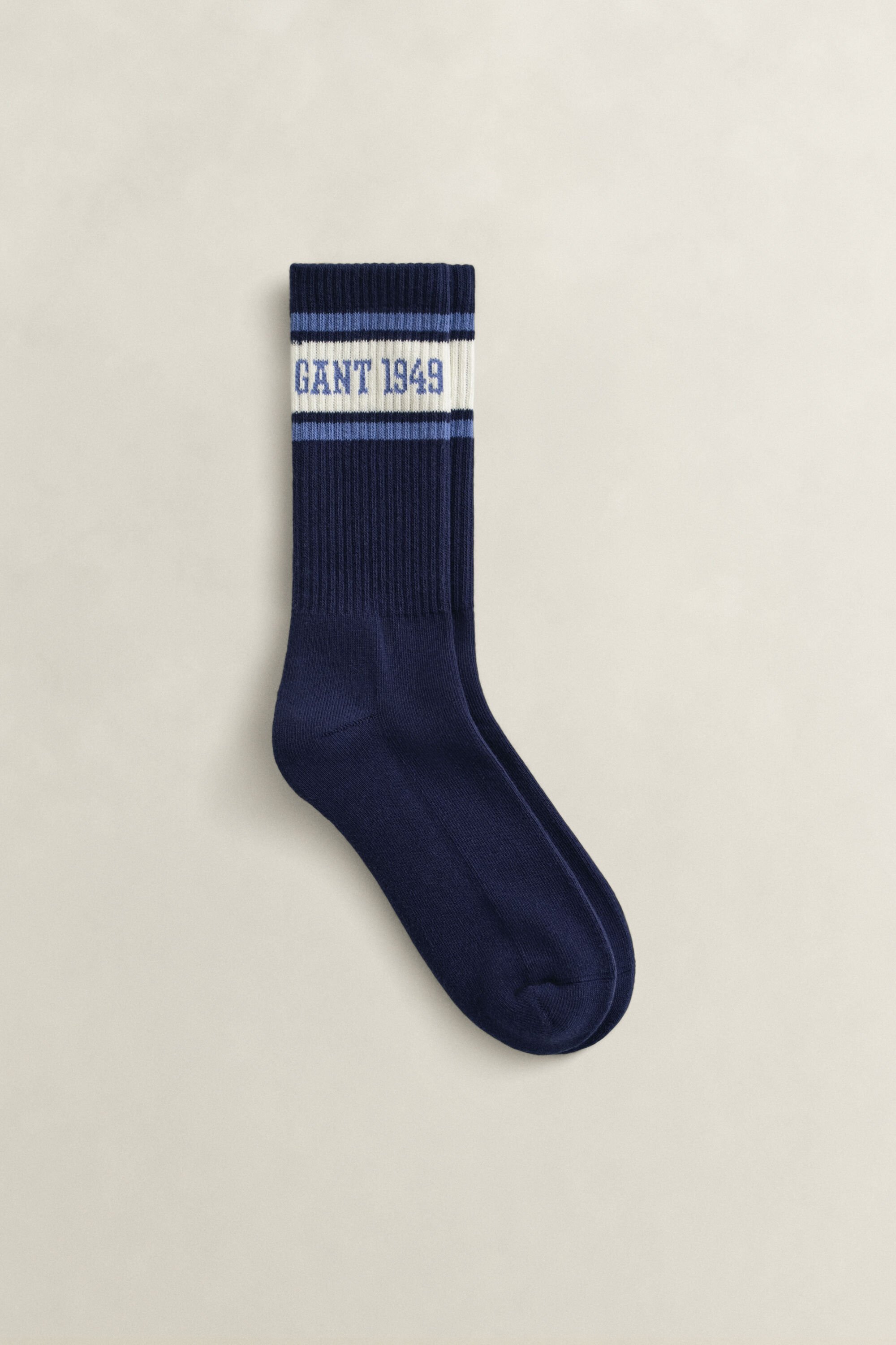 Gestreifte Logo Sportsocken