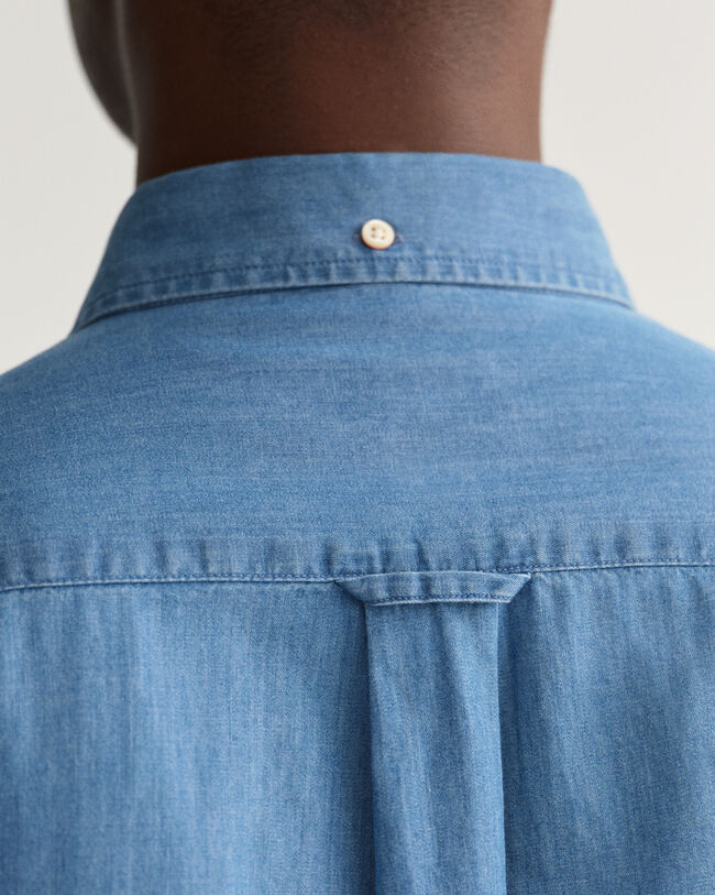 Indigoblaues Regular Fit Hemd