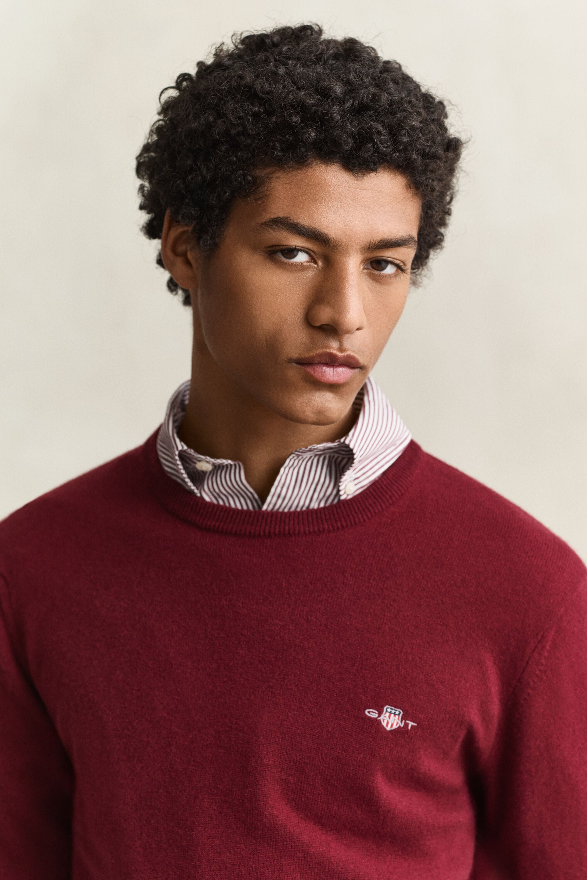 Rundhalspullover aus Lambswool