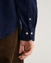 Regular Fit Hemd mit Fischgr&auml;tmuster