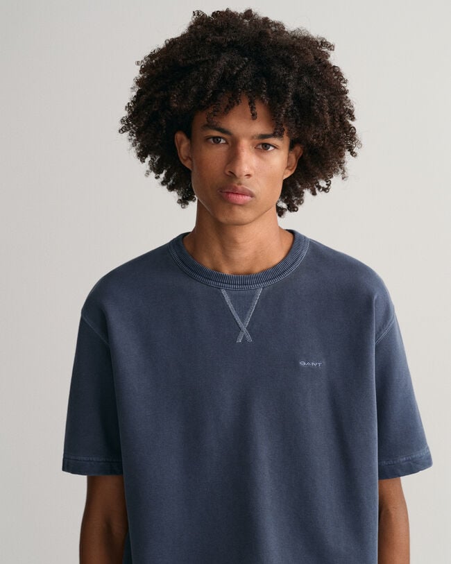 Sunfaded Kurzarm-Sweatshirt