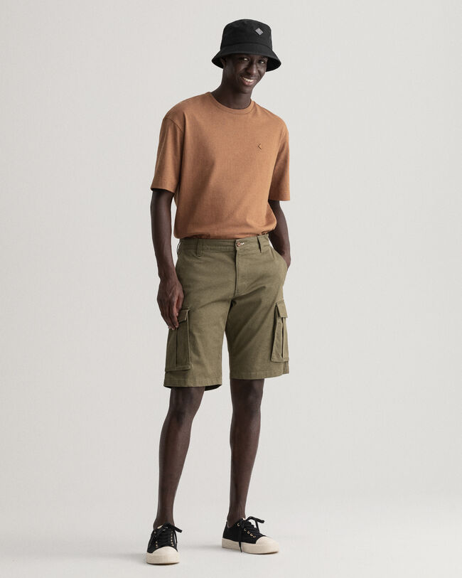 Relaxed Fit Cargoshorts aus Twill