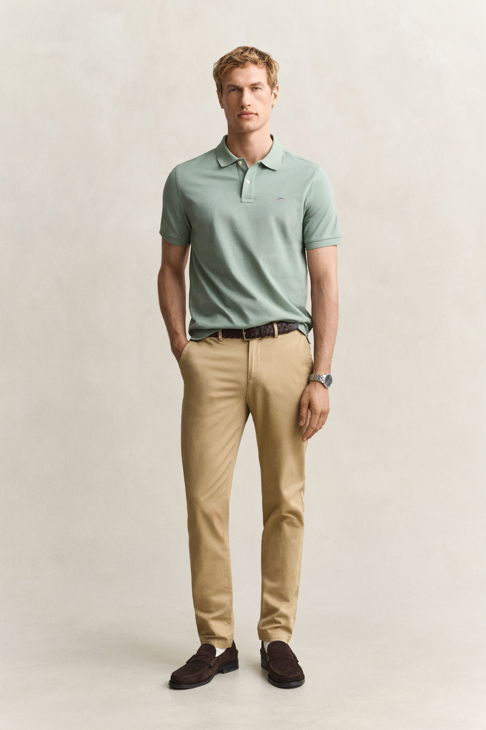 Elegante Slim Fit Chinohose