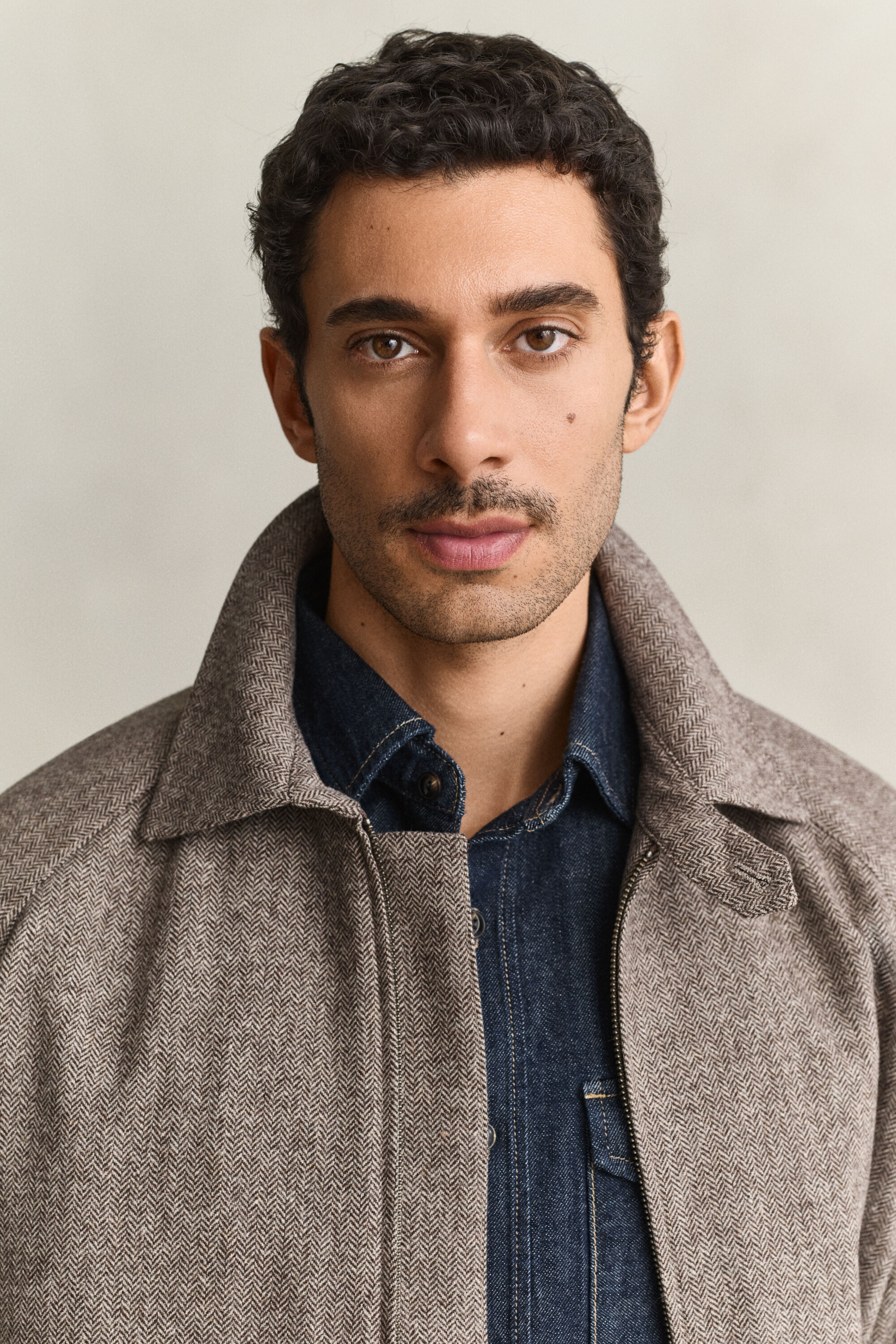 Wool Blend Windcheater Jacket