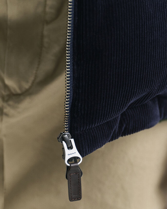 Puffer Jacke aus Cord